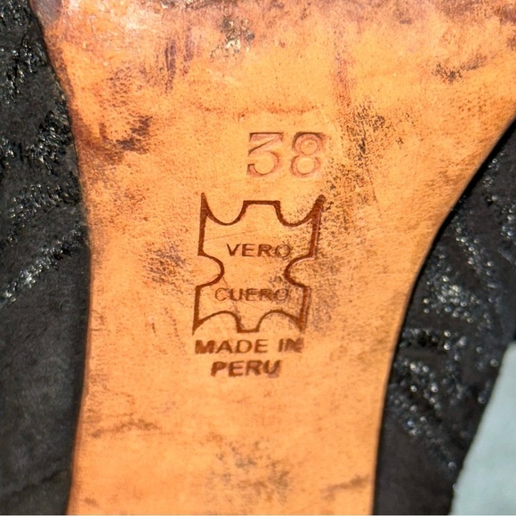 Ulla Johnson Black Aggie Embroidered Pattern Booties Boots Size 38/8 - Picture 9 of 10